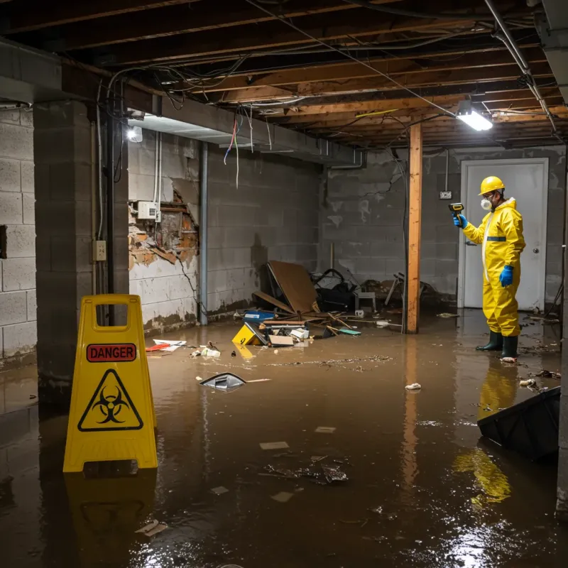 Flooded Basement Electrical Hazard in Vernon, TX Property